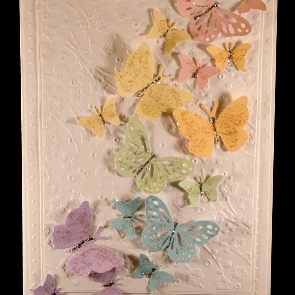 Cuttlebug 4 pcs embossing folders - PLUM BLOSSOM - Picture 7 of 10